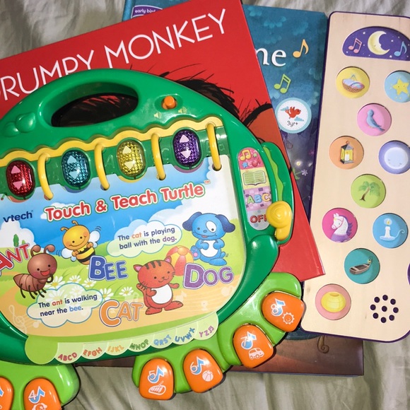 children’s books and touch & teach turtle bundle - Picture 1 of 5